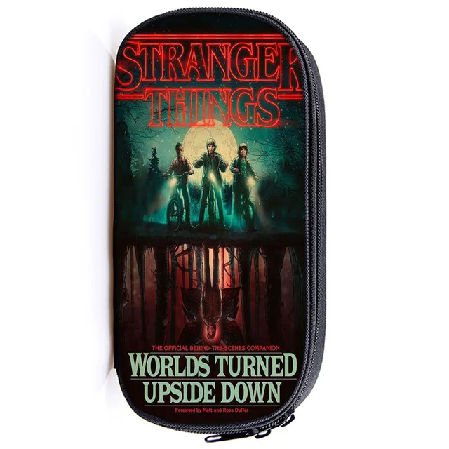 

New Fashion Stranger Things Pencil Bags Makeup Bag Teenage Boys Girls Cosmetic Cases Kids School Supplies Stationery Storage Bag