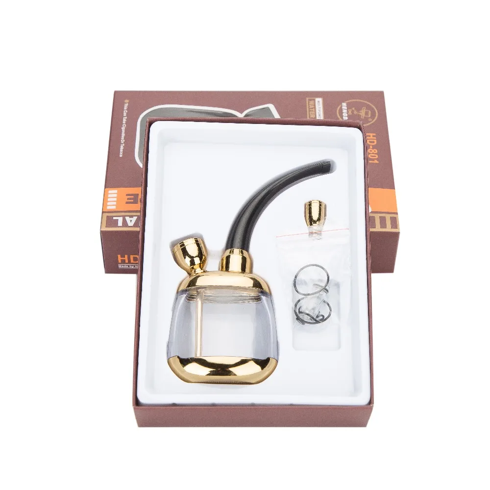 Portable Classical Filter Gift Mini Hookah Shisha Water Smoking Tobacco Cigarette Pipe Glass | Дом и сад