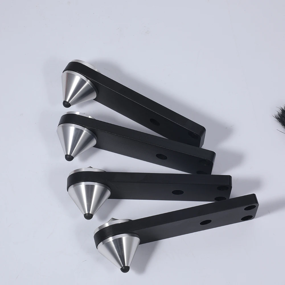 4Pcs 39mm Accessories Isolation Pads Shock Absorbing Easy Install Parts Stand Feet Durable Aluminium Speaker Spike Non-Slip Nail