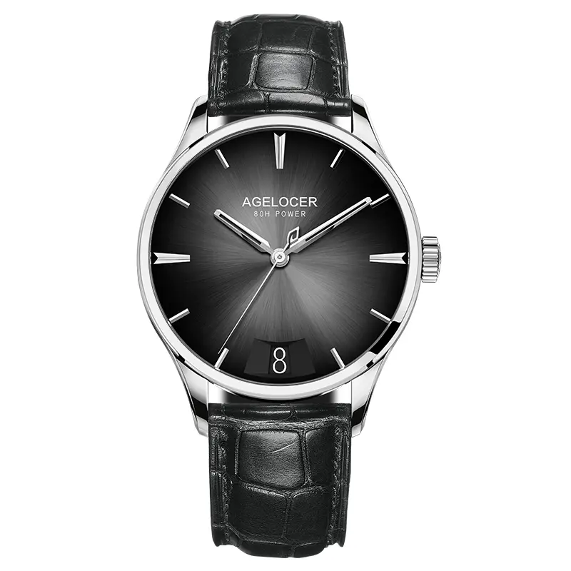 AGELOCER Original Budapest Watch Steel Strap Men's Business Dress Big Calendar Automatic Mechanical Watch Birthday Gift for Men - Image 8