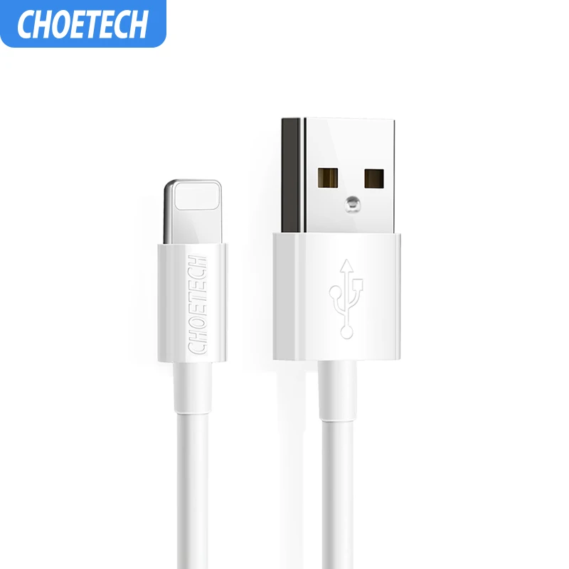 CHOETECH USB кабель для iPhone 11 11 Pro Max Xs Xr X 8 7 ipad 0,6 A кабель для быстрой зарядки 1,2 м 1,8 м кабель для зарядки iPhone