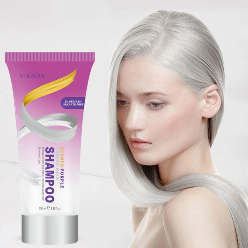 100ml Blond Purple Toning Shampoo Hair Care Remove Yellow Purple Toner To Silver Gray Blonde Bleached Gray Hair Dye New Arrival 100ml Blond Purple Toning Shampoo Hair Care Remove Yellow Purple Toner To Silver Gray Blonde Bleached Gray Hair Dye New Arrival