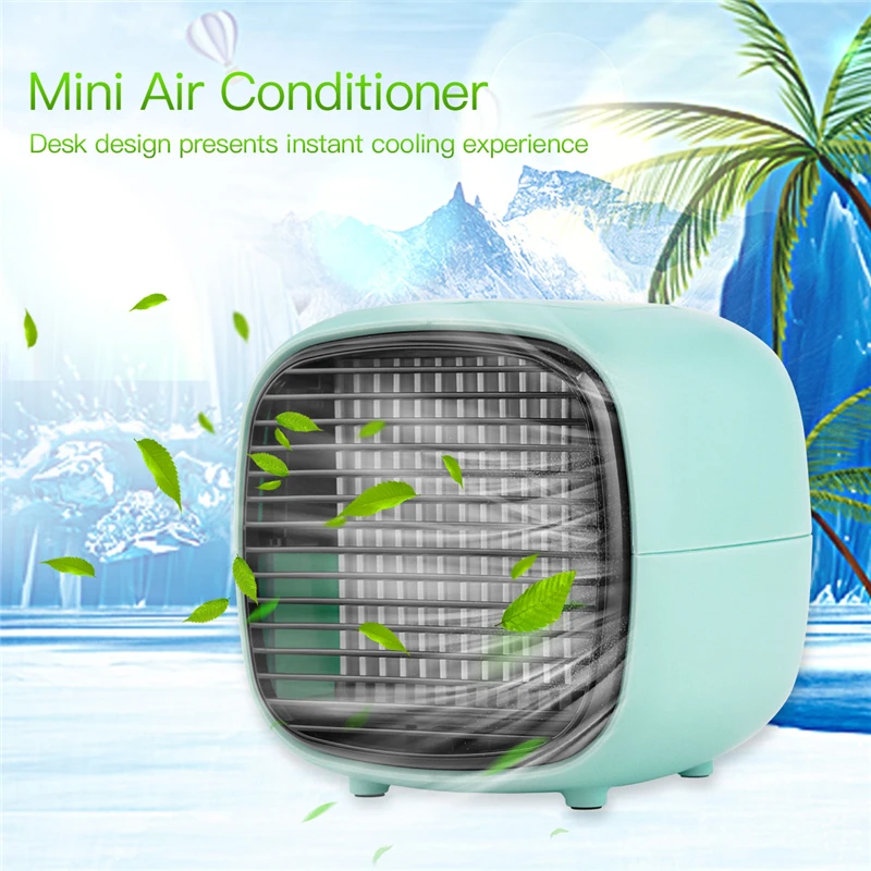 

Mini Portable Air Conditioner Anion Air Cooler Humidifier Purifier USB Desktop Air Cooling Fan For Living Room Bedroom Kitchen 5