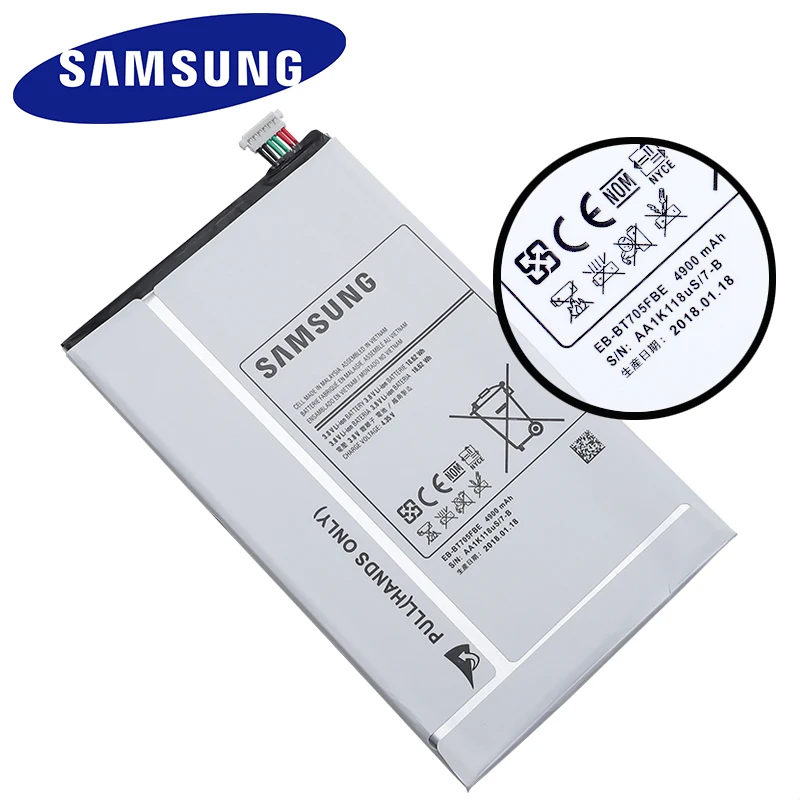 4900 мАч EB-BT705FBE EB-BT705FBC samsung планшет Сменный аккумулятор для samsung Galaxy Tab S 8,4 T700 T705 SM-T700 T701 SM-T705