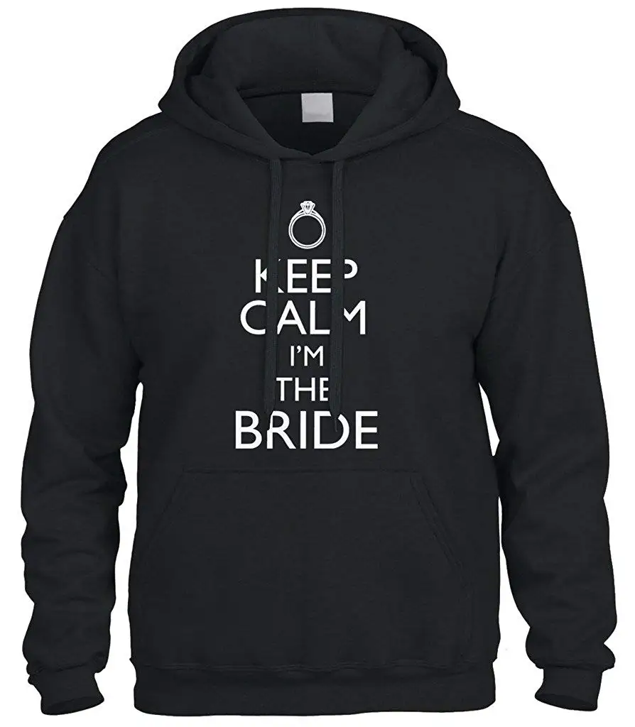 Толстовка Keep Calm I'm The Bride, толстовка Hoodyunisex для мужчин и женщин, толстовка с капюшоном