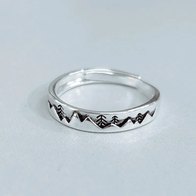 Wholesale Real Silver Color Geometric Rings For Women Statement Jewelry Finger Ring anillos mujer bijoux | Украшения и аксессуары