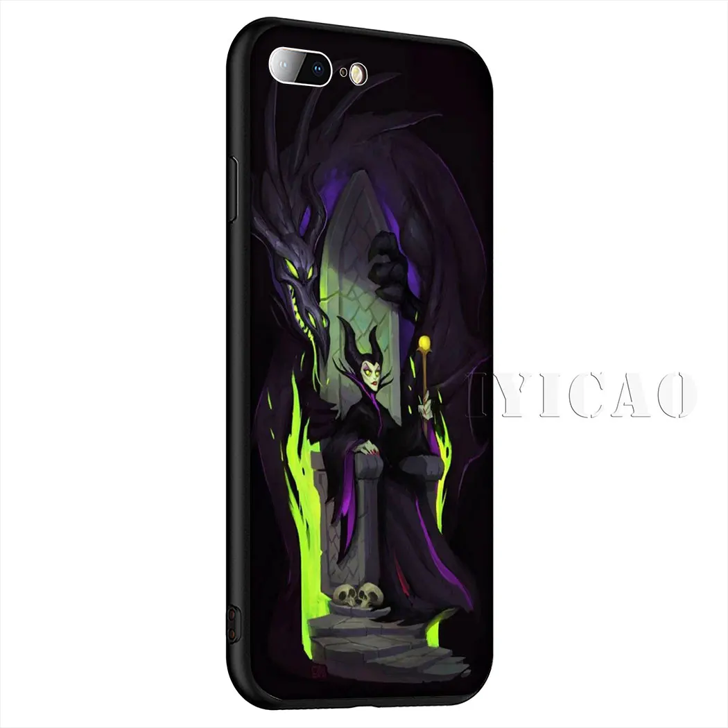 2 Мягкий силиконовый чехол Maleficent для iPhone 11 Pro XR X XS Max 6 6S 7 8 Plus 5 5S SE - Цвет: 2