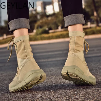 

Large size 36-47 Unisex plush Winter Boots Genuine leather + canvas Warm Fur Snow Boots Winter Boots Men Leather Winter Shoes