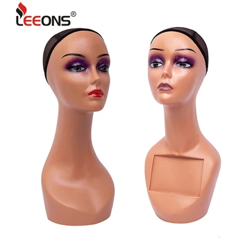 

Leeons Realistic Wig Manikins Mannequin Head For Wig Making Cosmetology Mannequin Head Without Shoulders 6Color Mannequin Head