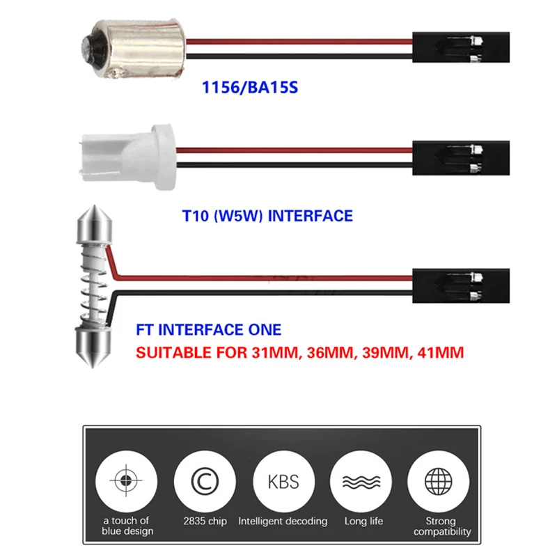 Большая Акция T10 COB 12 24 36 48SMD гирлянда купольная BA9S 3 адаптер светодиодсветильник