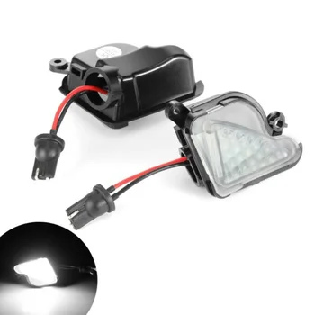 

Replacement Side Mirror Puddle Light 2pcs LED Error Free White Durable