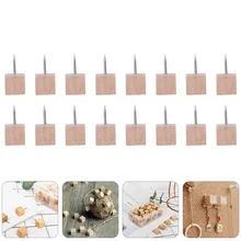 Punaise décorative en bois, 50 pièces, tête de pouce, Photo, Photo, carte 