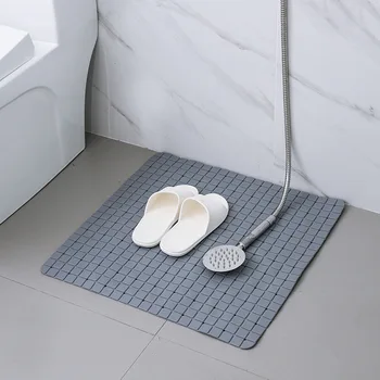 

1pc Shower Mat Bathroom Mats and Rugs Anti-Slip PVC Bath Mats with Sucker Soft Floor Carpet Washable Pad for Home Hotel 3 Sizes