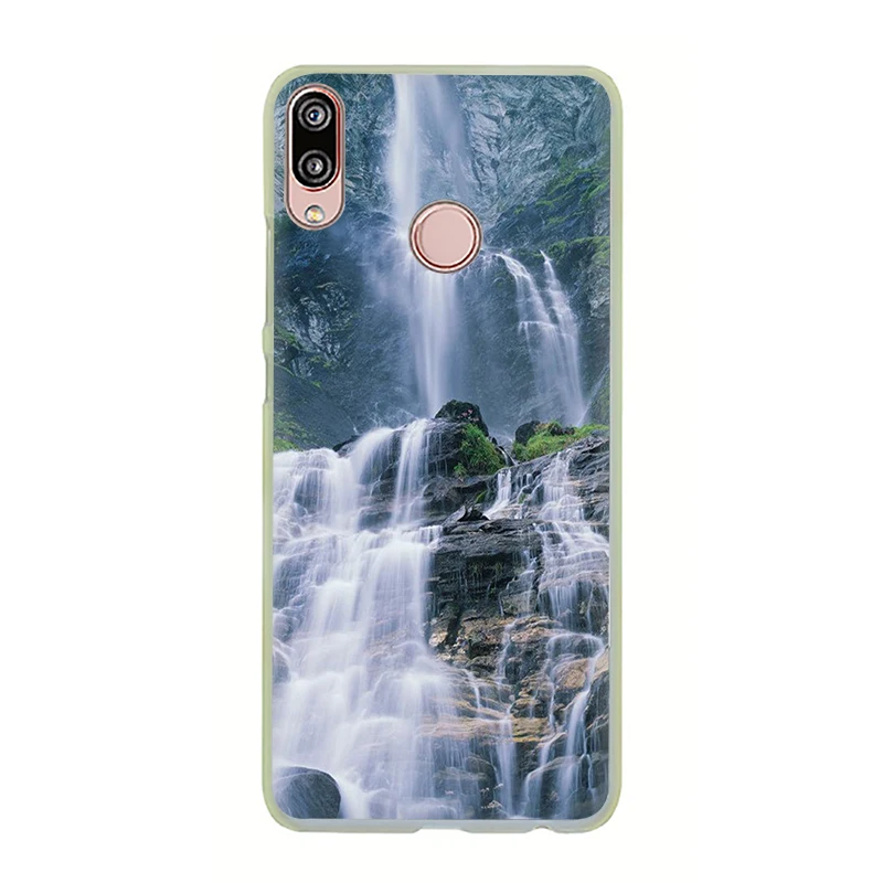 H15 Водопад природные пейзажи жесткий чехол для телефона для Huawei Honor 6a 6C 7A Pro 7C 7X8 9 10 Lite 8C 8X играть - Цвет: H15