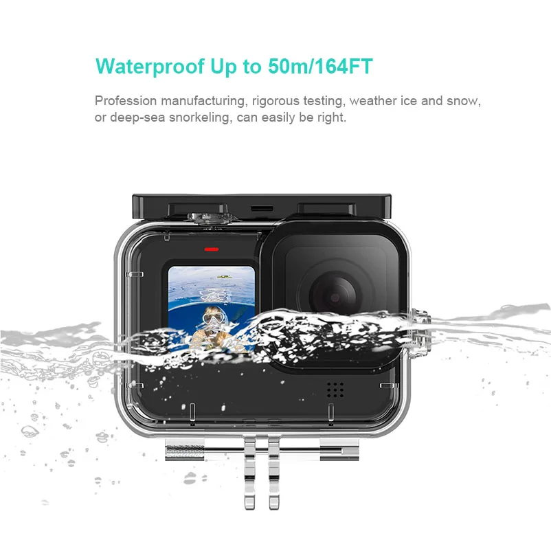 6.5 * 12 * 16cm Kafuty-1 Gopro Accessoires Housse de Protection Antichoc Carry Storage Box Bag Housse de Protection pour Appareil Photo Antichoc pour Gopro Hero 4//5//6