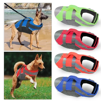 

Pet Dog Life Jacket Safety Clothes Life Vest Collar Saver Pet Dog Swimming Preserver Summer Swimwear
