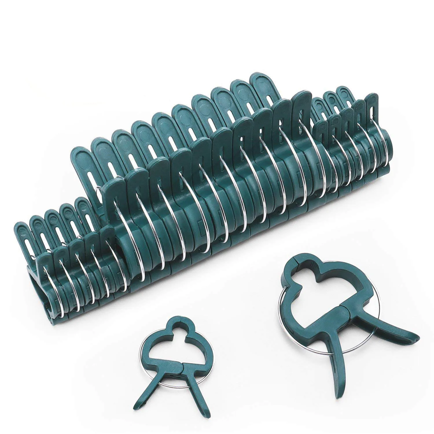 

20Pcs Plant Grafting Stakes Connector Clip Fastener Greenhouse Bracket Pole Fixed Clamp Plants Flower Seedling Stem Support