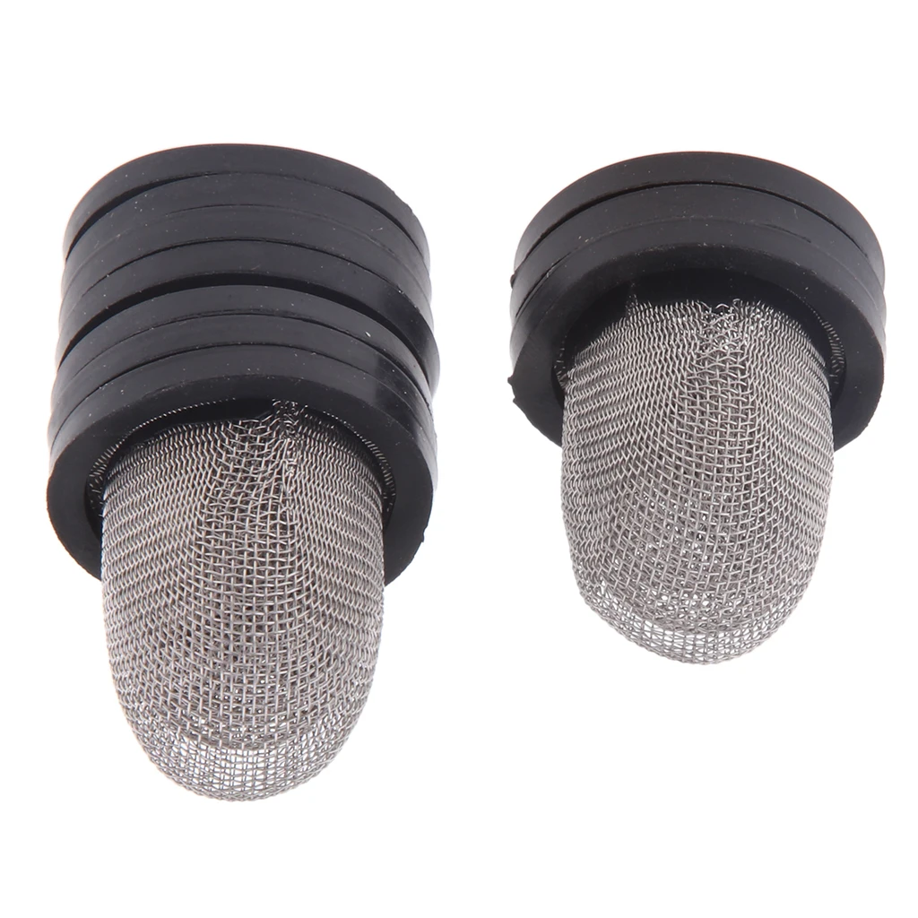 10Pcs Black Motorcycle Oil Fuel Filters Thimble Mesh Cup for Honda 125cc CG125 Scooter