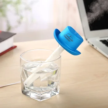 

USB Mini Air Humidifier Aroma Air Diffuser Creative Cowboy Hat Small Humidifier DIY Cap Humidifier Portable