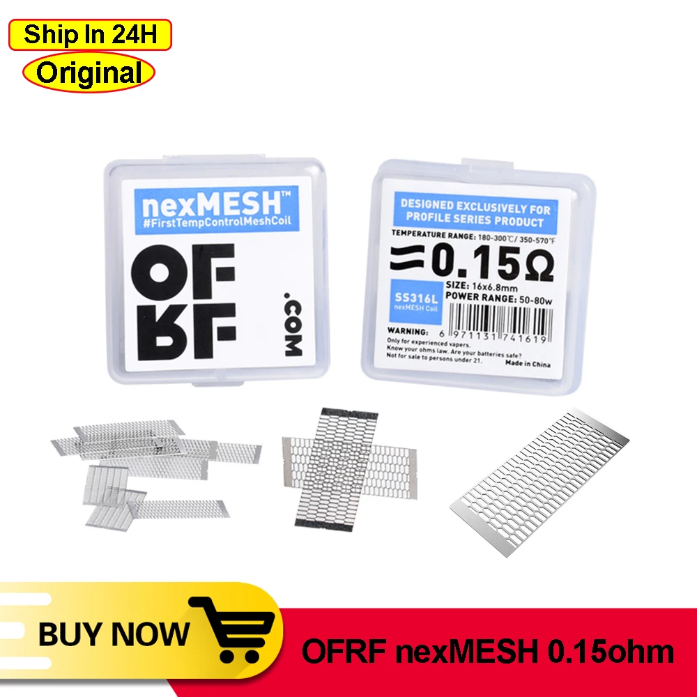 Оригинальная катушка из сетчатой ткани frf nexMESH SS316L с контролем температуры