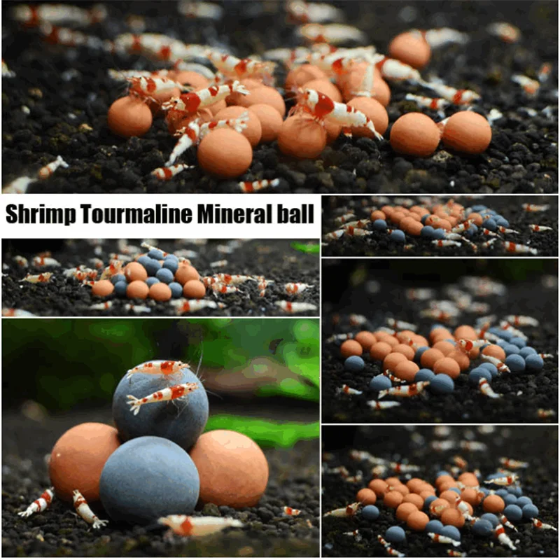 

HONGYI aquarium tourmaline mineral long time slow release ball gray color free shipping