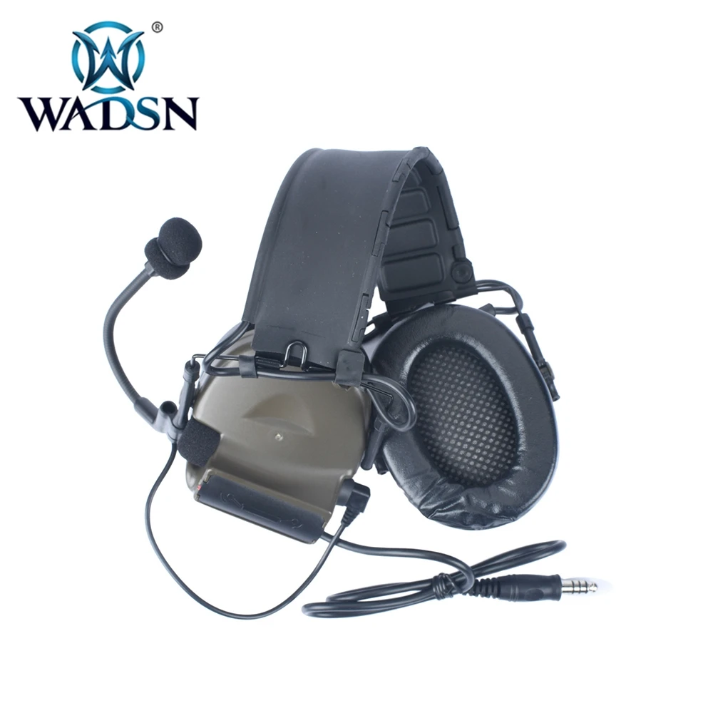 Fones de Ouvido para Airsoft sem Redução Fones de Ouvido Wadsn Comtac Tático Ruído Peltor Softair Apto Militar Rádio Aviação ii 15 Fones de Ouvido tático & Acessórios
