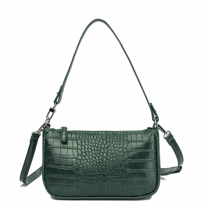 

2019 Winter New Alligator Small Women Handbags Crocodile Ladies Crossbody Shoulder Bag Brand Designer Stone Pattern Pillow Bag