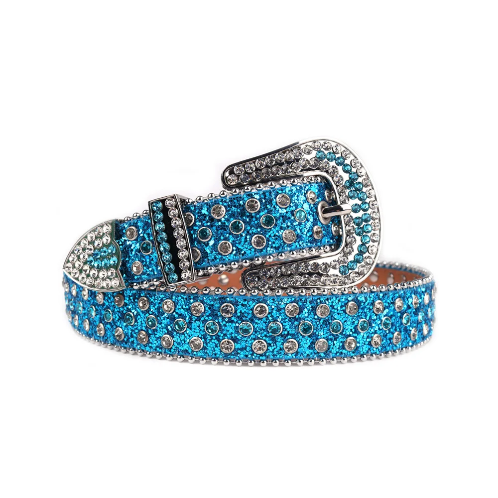  XZQTIVE Boys Rhinestone Belts, Girls Kids Western