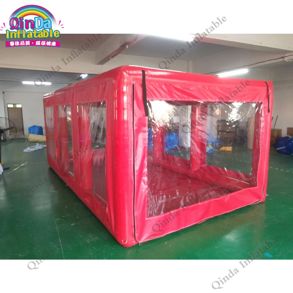 inflatable red car tent07