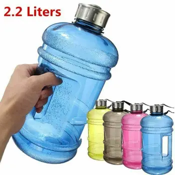 

2.2L Big Large Outdoor Sport Gym Half Gallon Fitness Training Camping Running Workout Sports Bottle Large Capacity Water Bottles