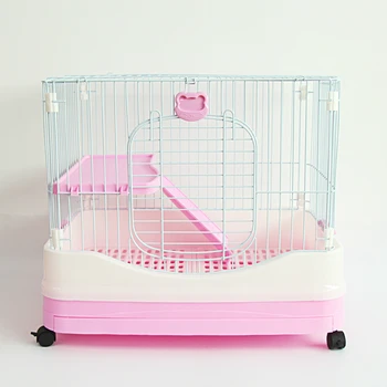 

Super Deluxe Double Drawer Pet Rabbit Cage Totoro Pet Rabbit Cage Villa Outsourcing Blowout Urine