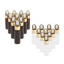 10 шт. 20 мл пустые парфюмерные эфирные масла флакон для глазных капель жидкие бутылки для ароматерапии, янтарный прозрачный