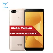 Smartphone 4gb ram 64gb rom mt6750t octa núcleo otg 4130mah telefones celulares android versão global asus zenfone max plus m1 zb570tl