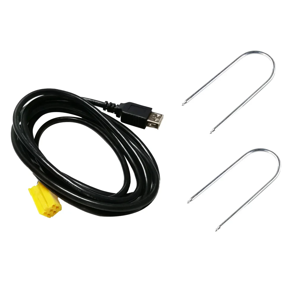 Mini ISO 6Pin Connector USB Adpater Cable For Alfa Romeo Fiat Grande Punto