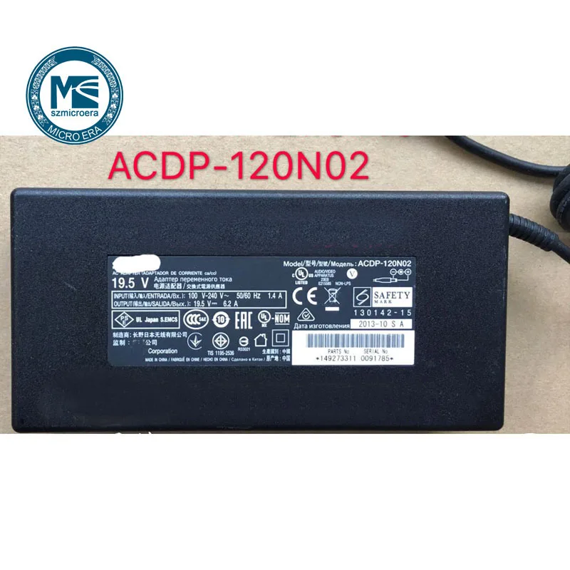 Оригинальный ТВ адаптер питания для Sony ACDP-120N02 19 5 V 6.2A | Компьютеры и офис