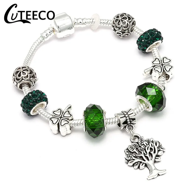CUTEECO уникальная подвеска в европейском стиле Древо жизни браслеты сделай сам
