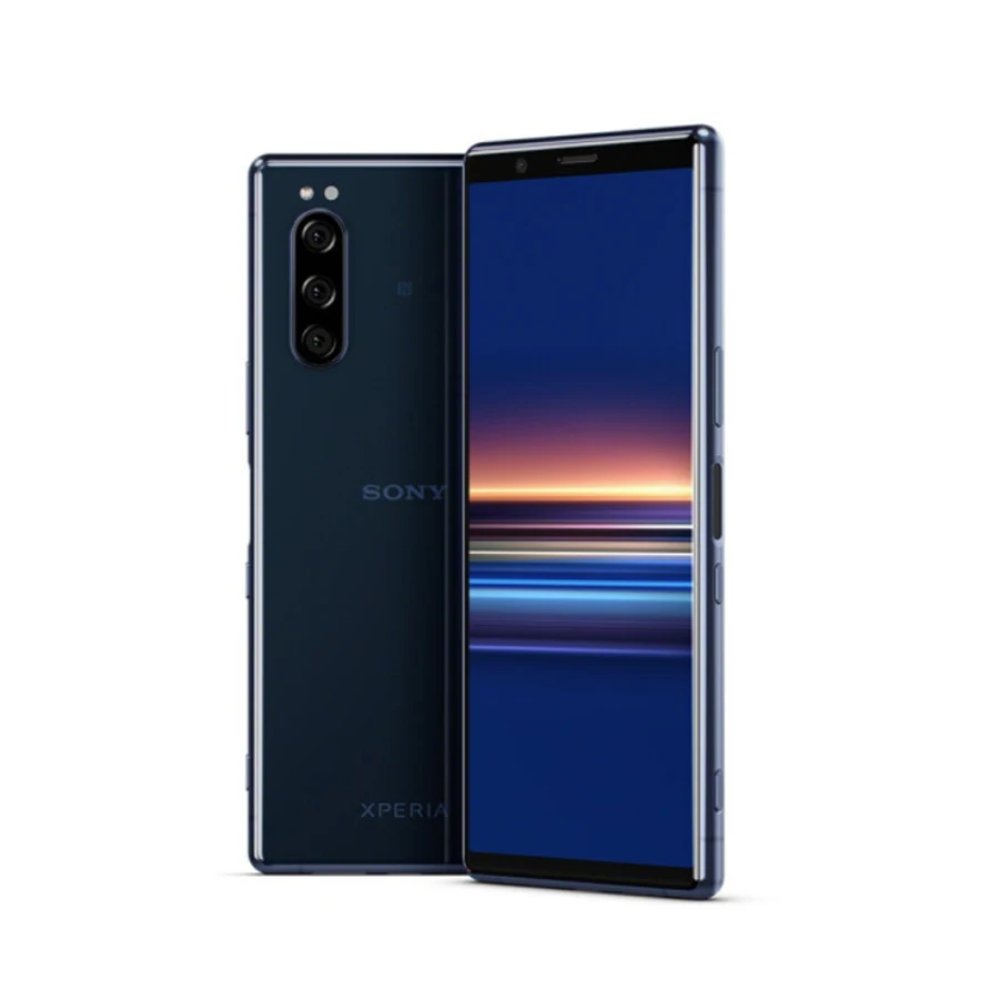 Мобильный телефон sony Xperia 5 J9210, 6,1 дюймов, 6 ГБ ОЗУ, 128 Гб ПЗУ, Восьмиядерный процессор Snapdragon 855, Android 9, сканер отпечатков пальцев, две sim-карты, смартфоны - Цвет: 6GB 128GB Blue