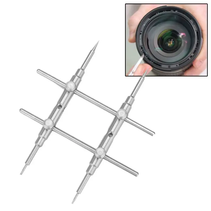 Camera Lens Repair Kit 25-130MM Professional Curved Tips Camera Lens Spanner Wrench Repair Opening Tool Kit for Most DSLR Cameras Lenses Accessories camera lens repair kit,camera lens wrench,lens repair kit