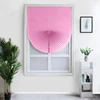 Pink pleated blinds