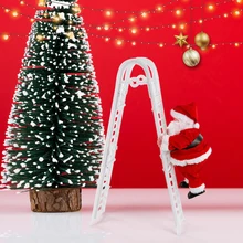 Красивая Рождественская музыка Санта Клаус электрическая лестница подвесная лестница украшение Рождественская елка украшения Забавный год для детей
