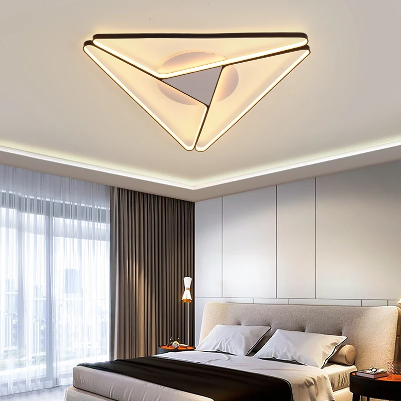 

Triangle ceiling lamp modern minimalist Nordic bedroom creative personality living room lamp Chandeliers geometric lamp indoor