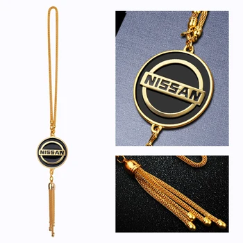 

Car Styling Metal Pendant Rear View Mirror Ornament Hanging Dangle Charm For NISSAN juke note leaf trail X-trail Qashqai Tiida