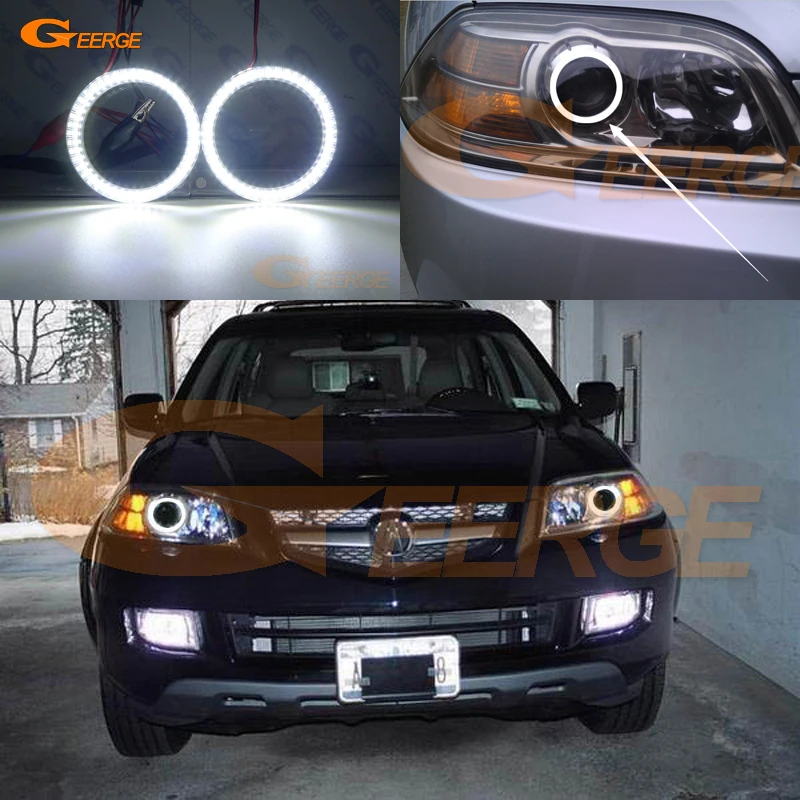 Для Acura MDX 2004 2005 2006 отличный ультра яркий SMD СВЕТОДИОДНЫЙ ангельские глазки набор