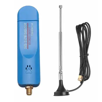 

1Set Blue Digital USB 2.0 RTL SDR Receiver RTL2832U+R820T2 DAB FM DVBT TV Tuner Stick Dongle Scanner with Antenna