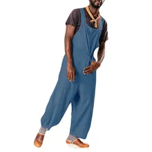 Свободные джинсы мужской комбинезон карман чистый цвет Уличная Брюки на подтяжках комбинезон джинсы полиэстер Bule мужские брюки