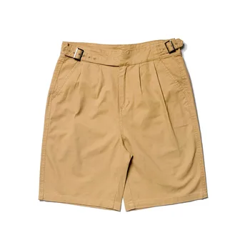 2025 100%cotton Vintage Khaki Green UK Military Army Gurkha Shorts Summer Plain Streetwear Cargo Short Pants Unisex Hiking 1