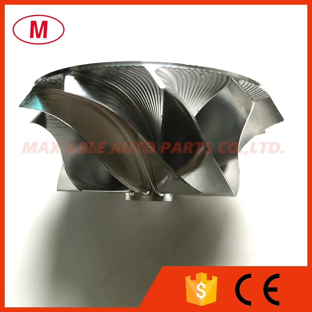 TD04 45.47/60.48mm 11+0 blades Forward Performance Turbo Billet compressor wheel/Aluminum 2618/Milling wheel for Turbocharger