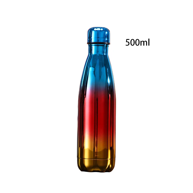 500 мл из нержавеющей Cola Motion Спортивная бутылка для воды прочная чашка для воды Гальваническое цветное кола, напиток бутылка для питья
