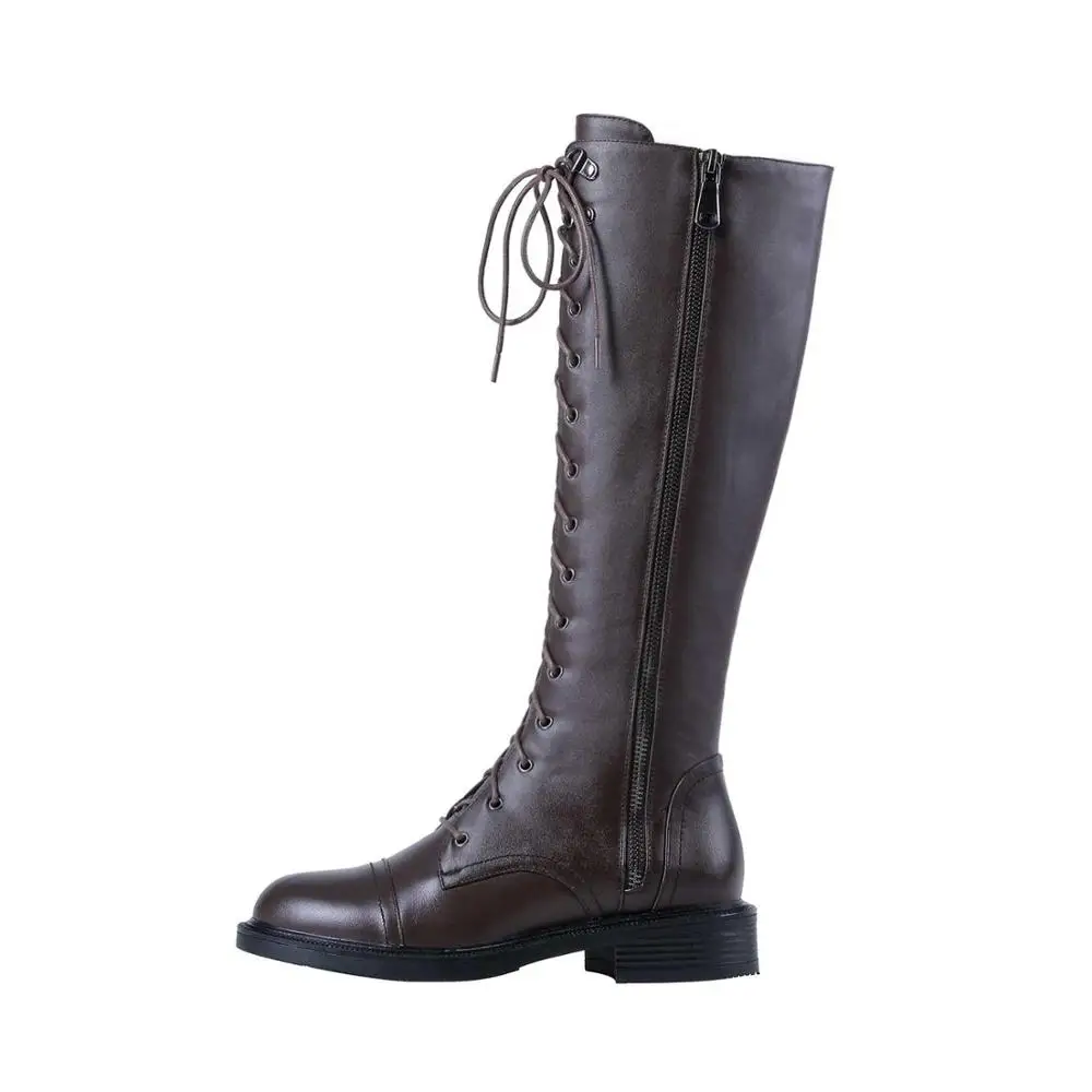 Chaussures femme Сапоги для верховой езды Женская зимняя обувь Теплые рыцарские сапоги