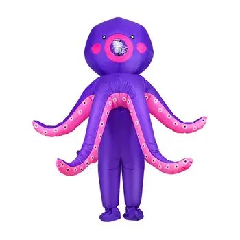 

Octopus Inflatable Suit Inflatable Octopus Costume Blow Up Funny Dress Up Clothing For Halloween Cosplay Kids Adults